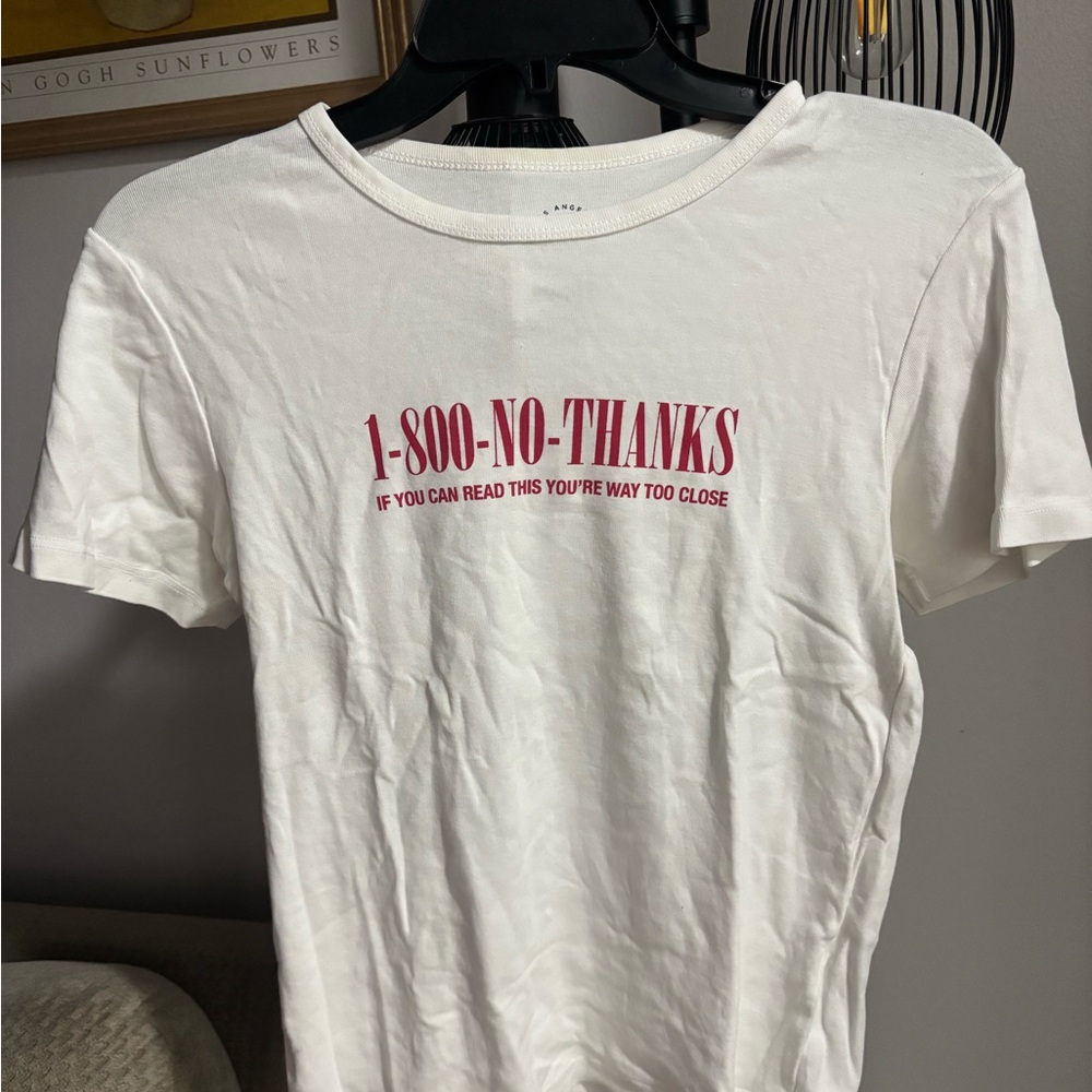PacSun White Tee with Red Text